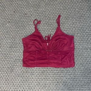 Maroon tank top